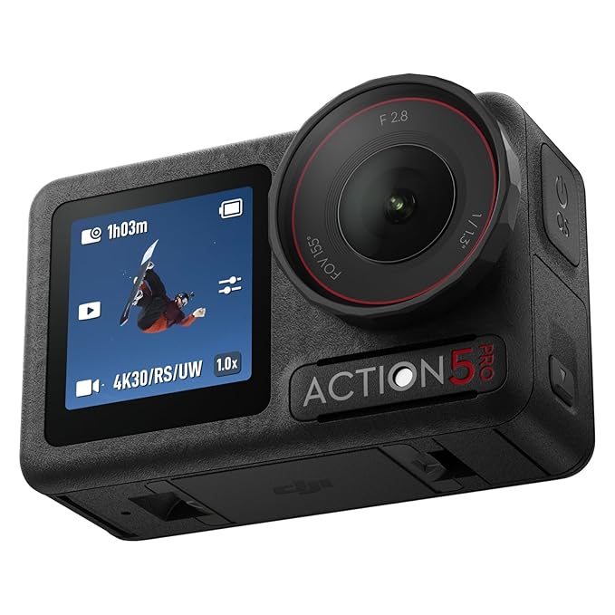 DJI 1st Copy Osmo Action 5 Pro || Waterproof Camera with 4K/120fps Video || Action Camera 4K Ideal for Sports, Vlog || 1 Years Warranty🌟
