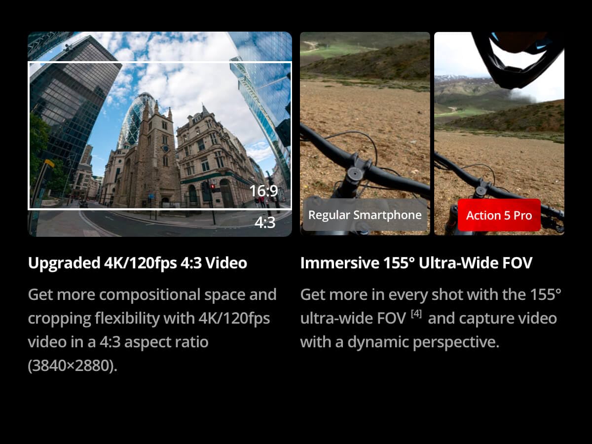 DJI 1st Copy Osmo Action 5 Pro || Waterproof Camera with 4K/120fps Video || Action Camera 4K Ideal for Sports, Vlog || 1 Years Warranty🌟 - Image 3