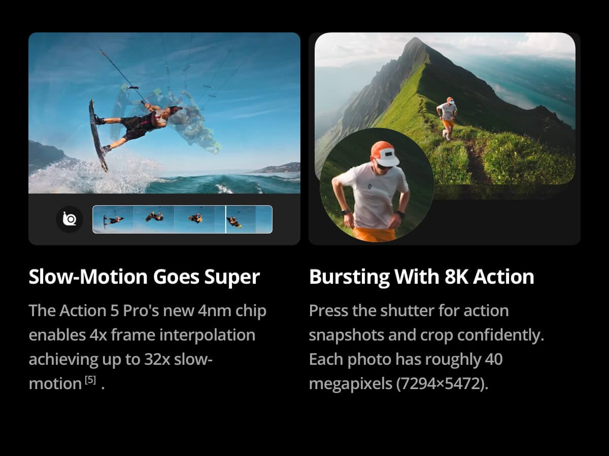 DJI 1st Copy Osmo Action 5 Pro || Waterproof Camera with 4K/120fps Video || Action Camera 4K Ideal for Sports, Vlog || 1 Years Warranty🌟 - Image 4